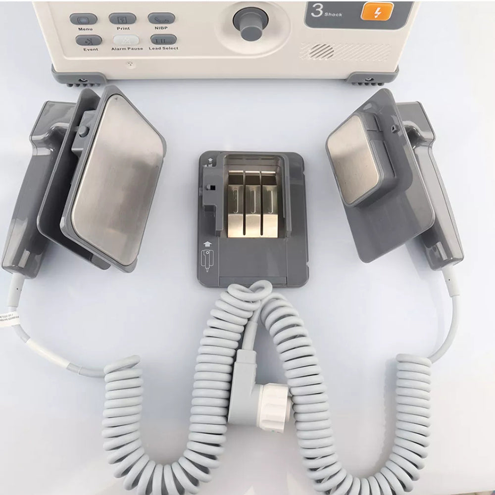 Hospital Biphasic Defibrillator Machine ECG Pacer Manual Defibrillation Monitor