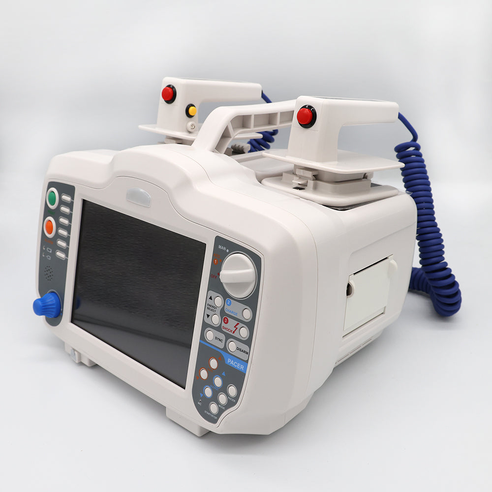In Stock Cardiac Defibrillator DM7000 3-5 lead ECG Emergency Heart Biphasic Defibrillator