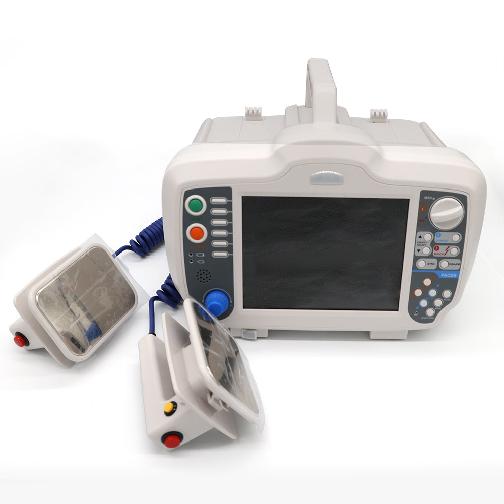 In Stock Cardiac Defibrillator DM7000 3-5 lead ECG Emergency Heart Biphasic Defibrillator