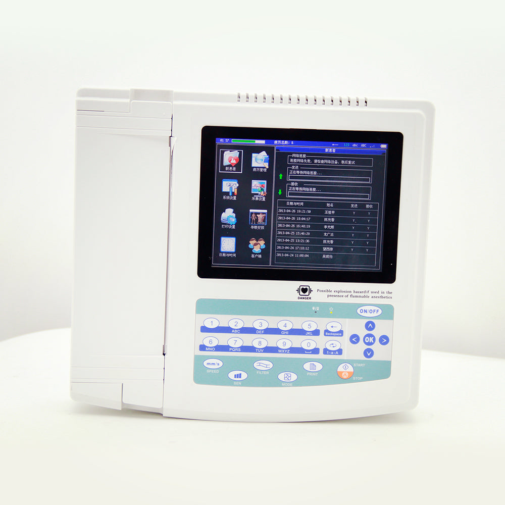 CONTEC ECG1200G Electrocardiograph Portable Digital 12 Channel Electrocardiograph