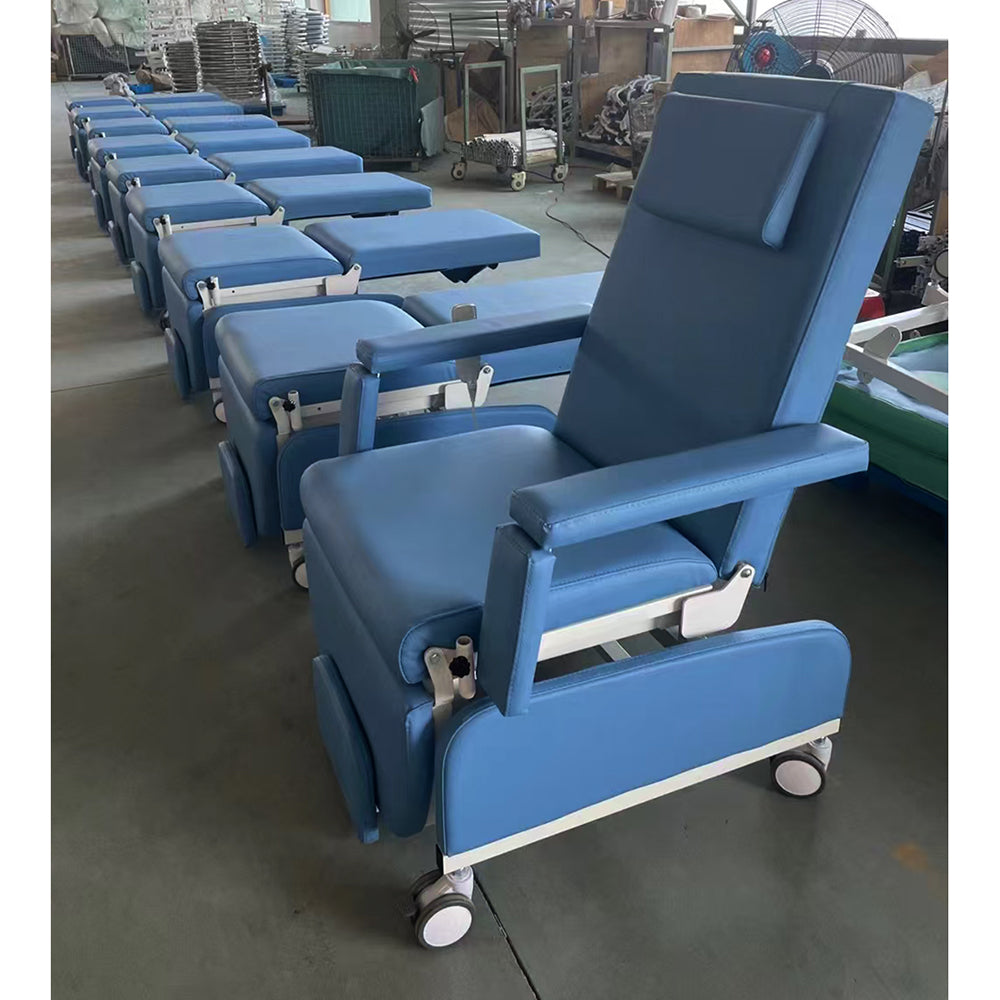 Movable Patient Hemodialysis Treatment Chair Manual Dialysis Chair