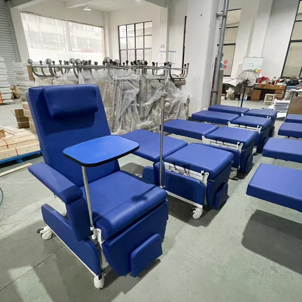 Movable Patient Hemodialysis Treatment Chair Manual Dialysis Chair