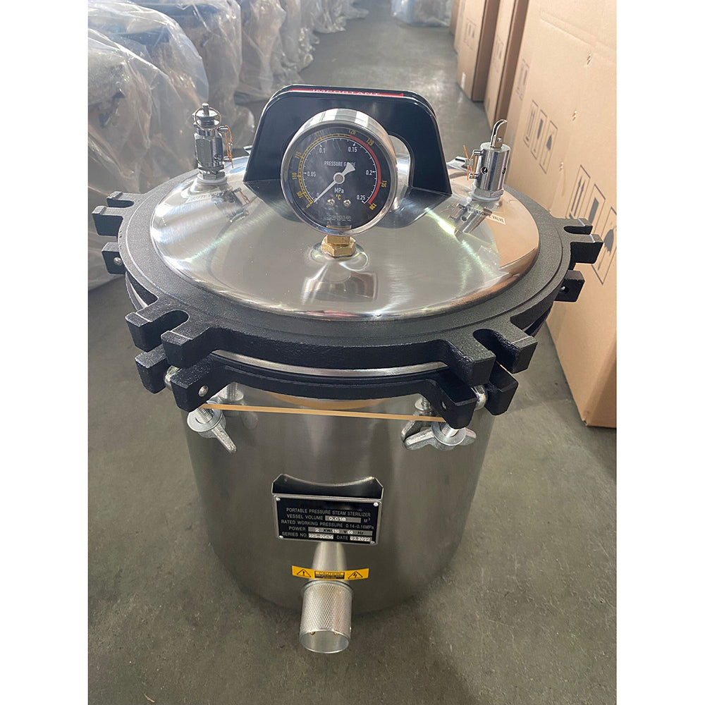 Medical Autoclave Steam Electric or LPG Heated Portable Pressure Steam Sterilizer