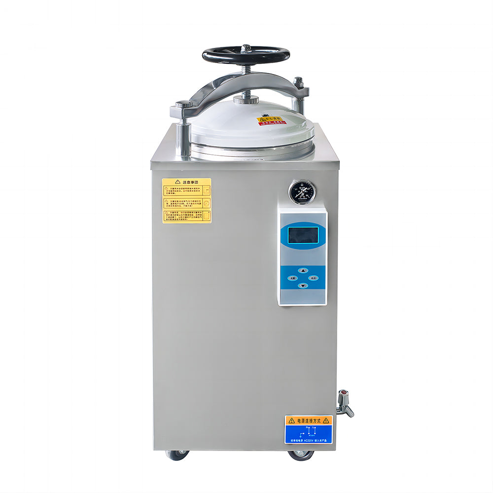 Autoclave Vertical Sterilization Machine Hand Wheel Type Vertical Pressure Steam Sterilizer