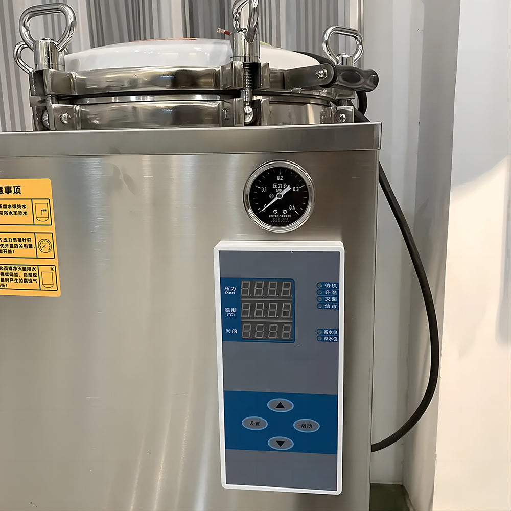 Autoclave Vertical Sterilization Machine Hand Wheel Type Vertical Pressure Steam Sterilizer