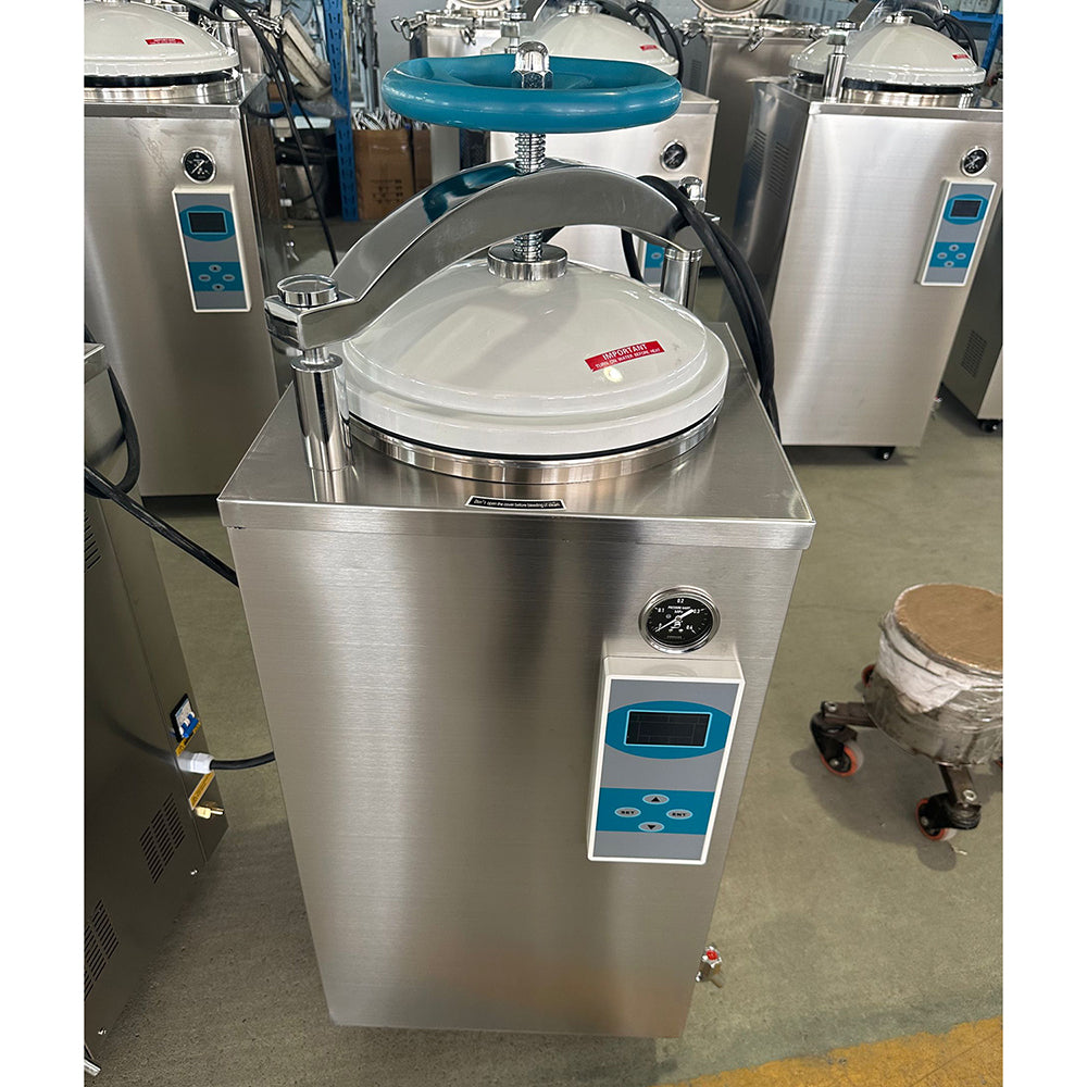 Autoclave Vertical Sterilization Machine Hand Wheel Type Vertical Pressure Steam Sterilizer