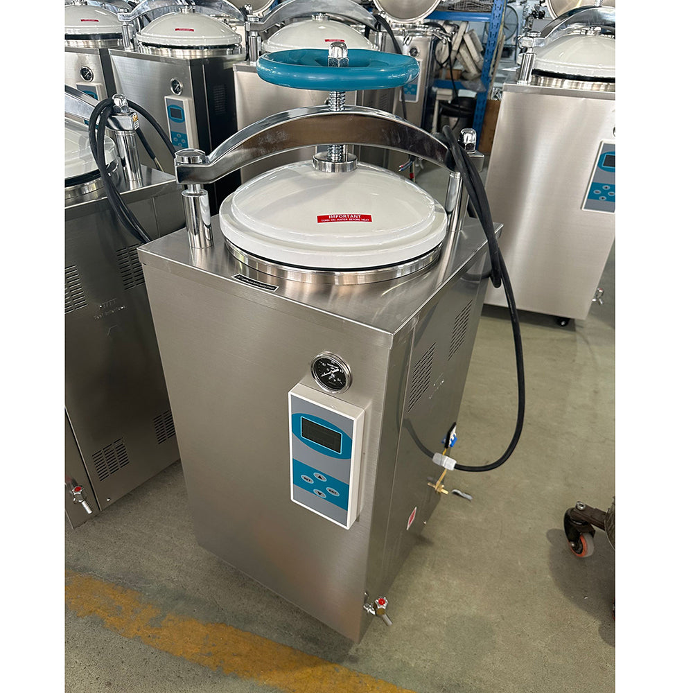 Autoclave Vertical Sterilization Machine Hand Wheel Type Vertical Pressure Steam Sterilizer