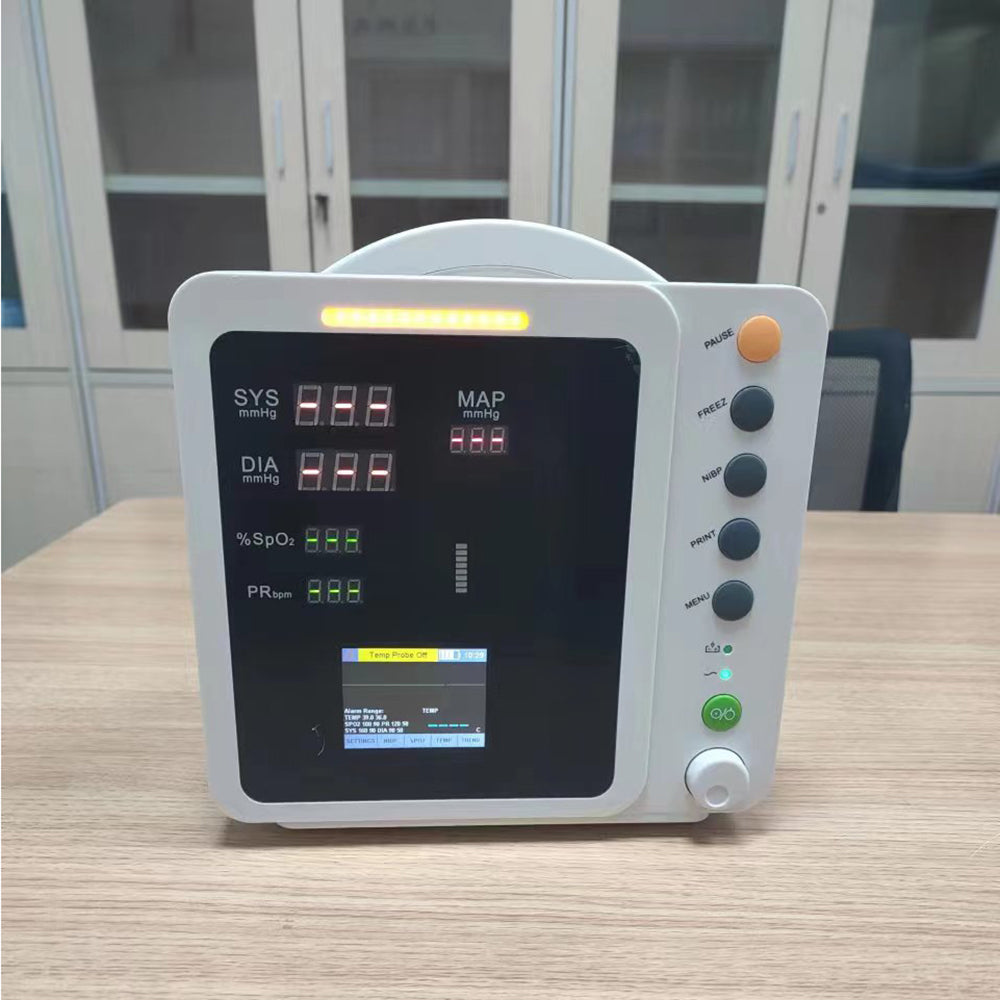 In Stock Vital Sign Monitor Hospital Three Parameter Vitals Signs Patient Monitor