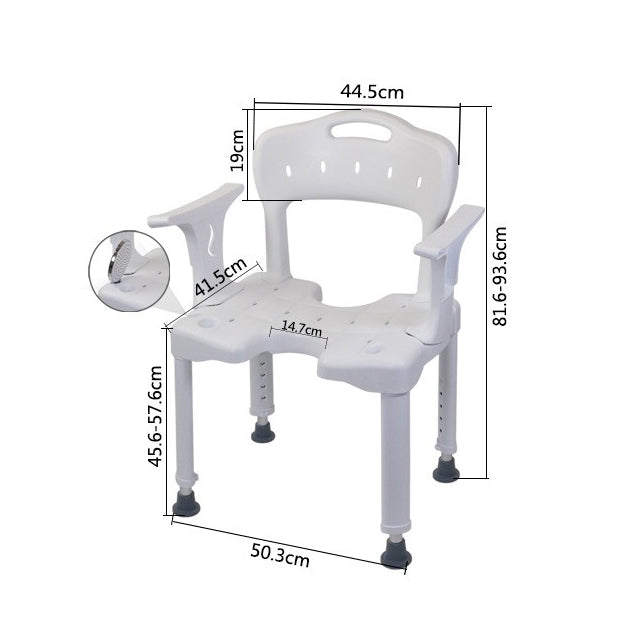 Bedside Commode Toilet Chair Disabled Bathroom Bath Chair Disabled Shower Chair