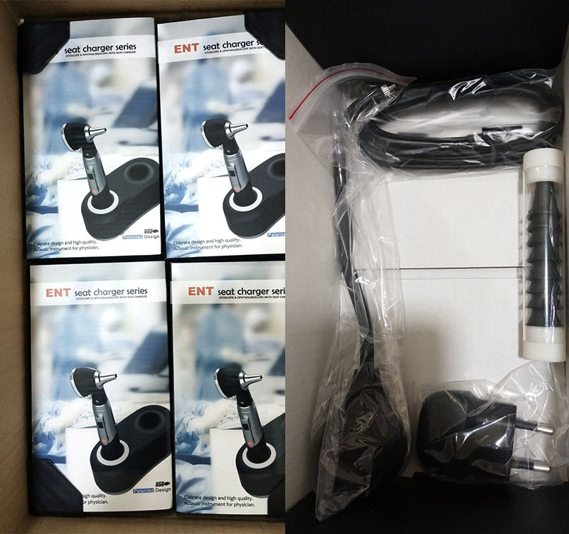 FDA Portable Fiber Optic Otoscope with Charger for ENT diagnostic