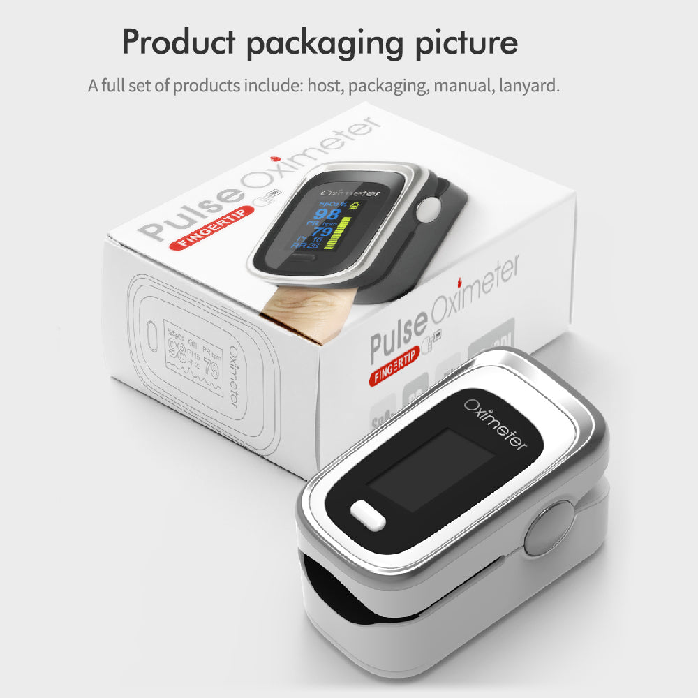 Finger Blood Oxygen OLED Display Fingertip Pulse Oximeter
