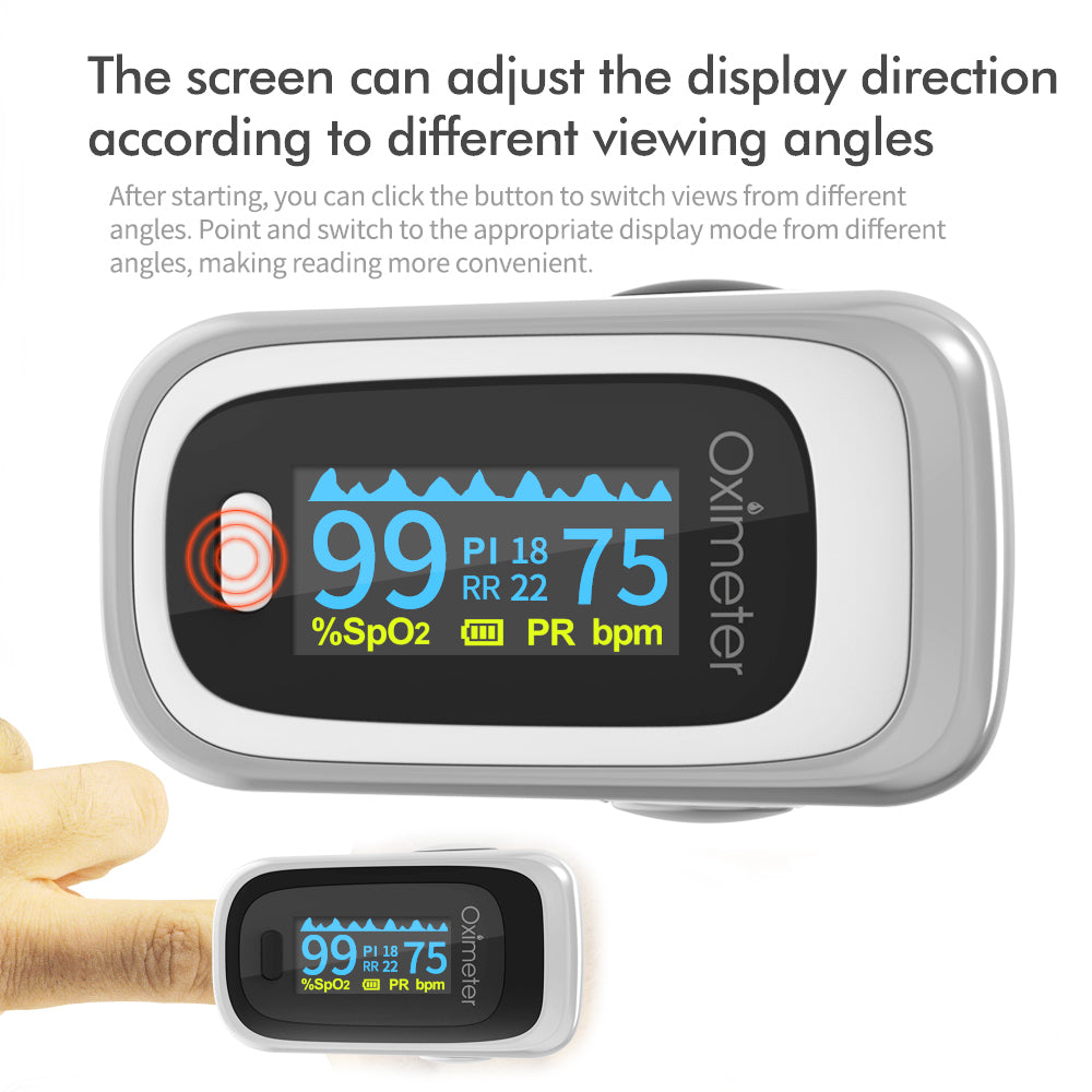 Finger Blood Oxygen OLED Display Fingertip Pulse Oximeter