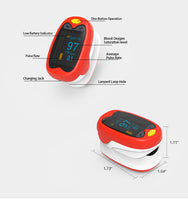 Children Fingertip Pulse Oximeter Blood Oxygen Saturation Monitor