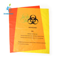 Disposable Plastic Medical Waste Bag Red Biohazard Bag