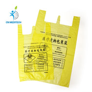 Disposable T-shirt Type Medical Waste Disposal Bag Plastic Medical Garbage Bag