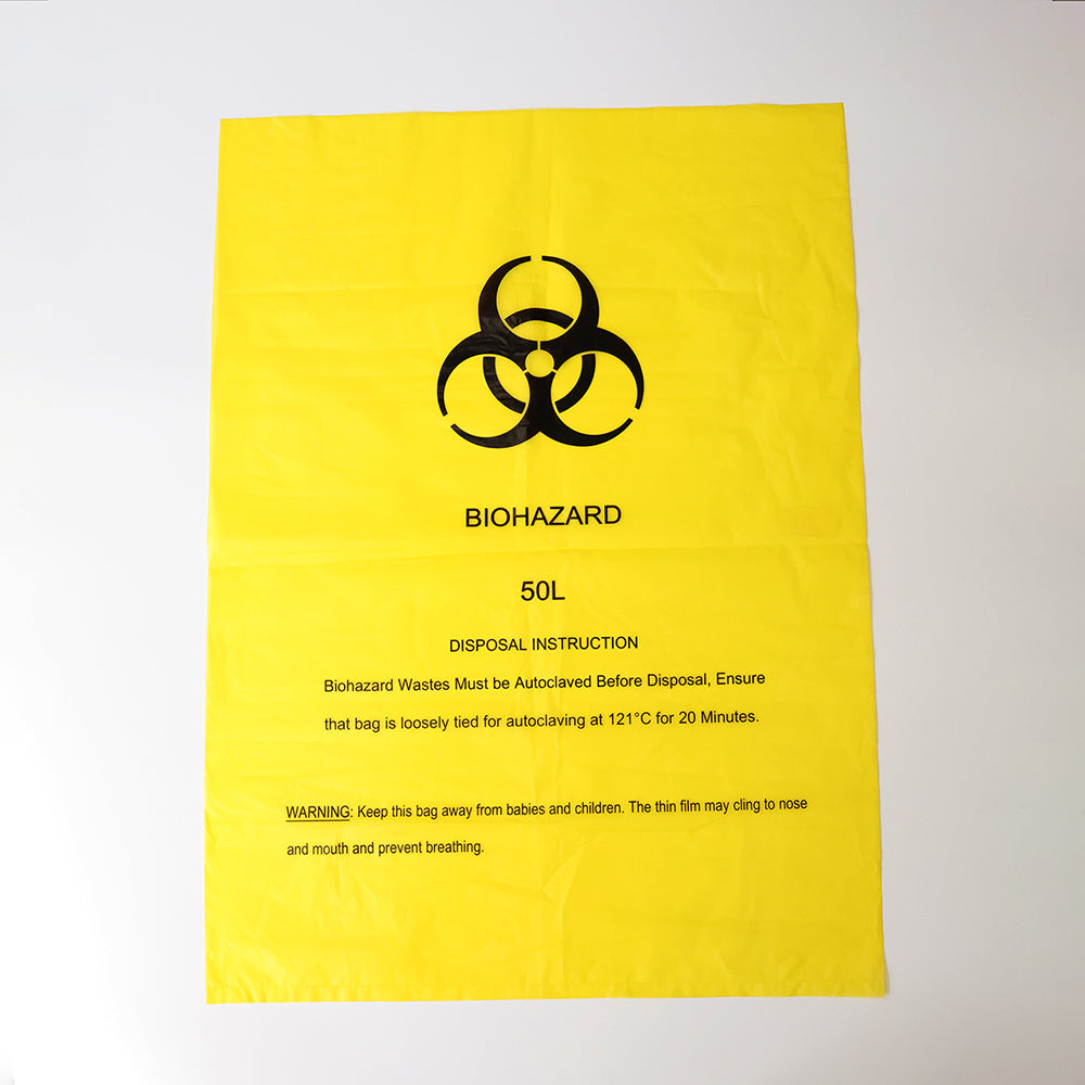 Disposable Plastic Medical Waste Bag Red Biohazard Bag