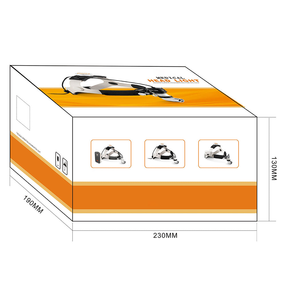 Portable Headlamp AC/DC Power Supply Rechargeable Surgical Headlight with 3W LED Bulb