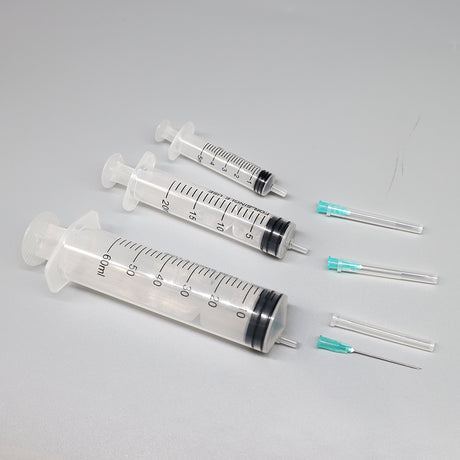 Medical Disposable Luer Slip Three-part Injection Syringe with Needle