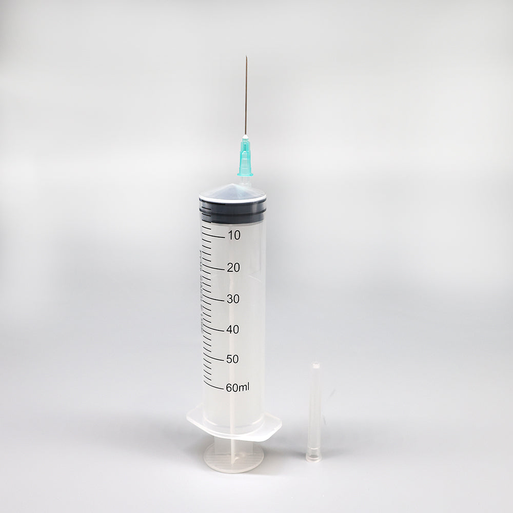 Medical Disposable Luer Slip Three-part Injection Syringe with Needle