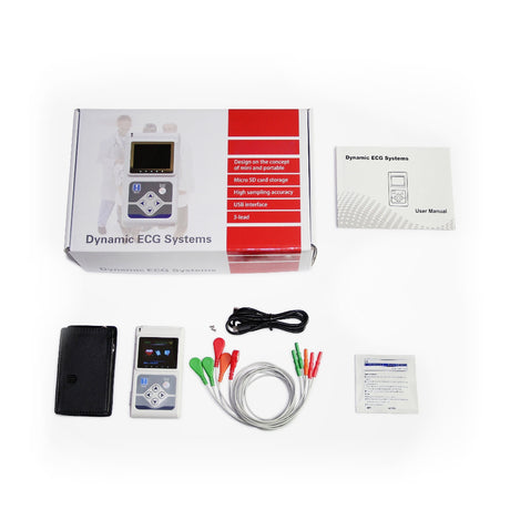 Holter ECG Monitor Device Electrocardiograph Dynamic Machine 24h ECG Holter