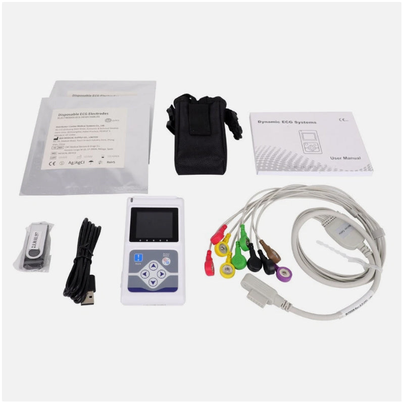 Dynamic Electrocardiograph System 24 Hours Holter ECG Machine