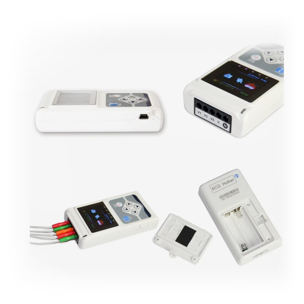 Holter ECG Monitor Device Electrocardiograph Dynamic Machine 24h ECG Holter