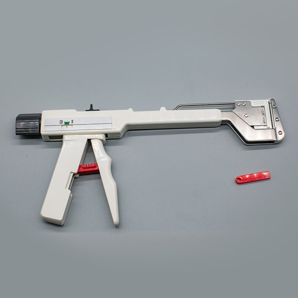 Disposable Linear Stapler with High Tensility Titanium Staples