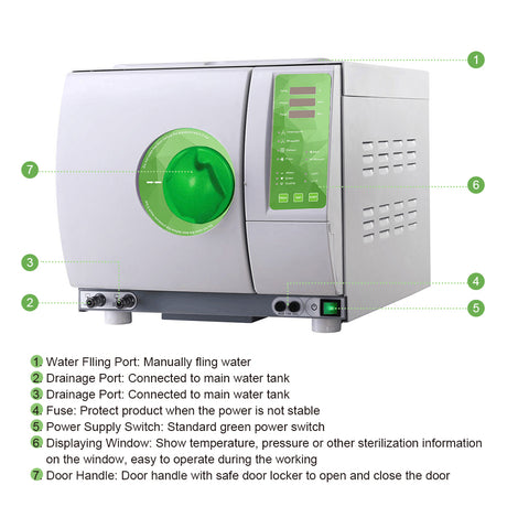Class B Dental Sterilizer 18L/23L Drying Dental Autoclave Steam Sterilizer