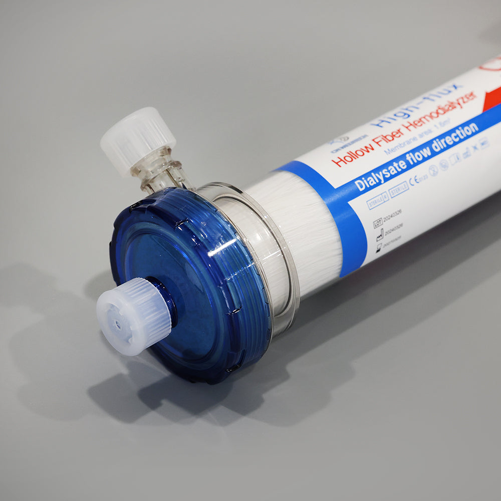 Dialyzer Medical High Flux Low Flux Blood Hemodialysis Dialyzer