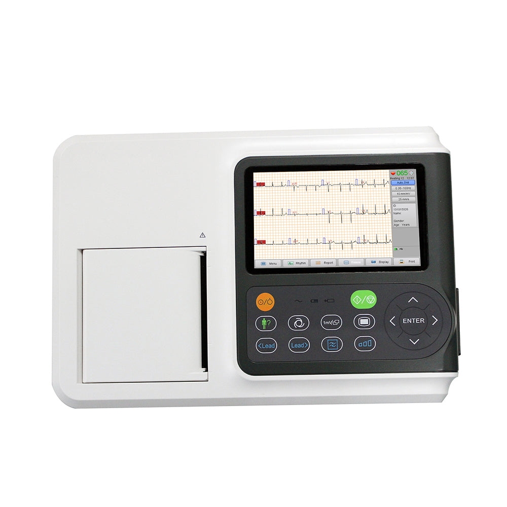 3 Channel Ekg Device Portable Electrocardiograph