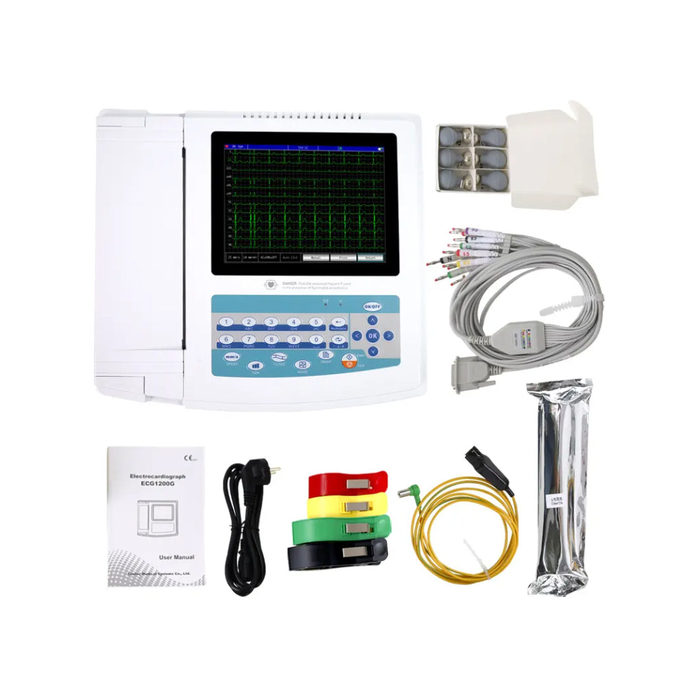 CONTEC ECG1200G Portable Digital 12 Channel Electrocardiograph