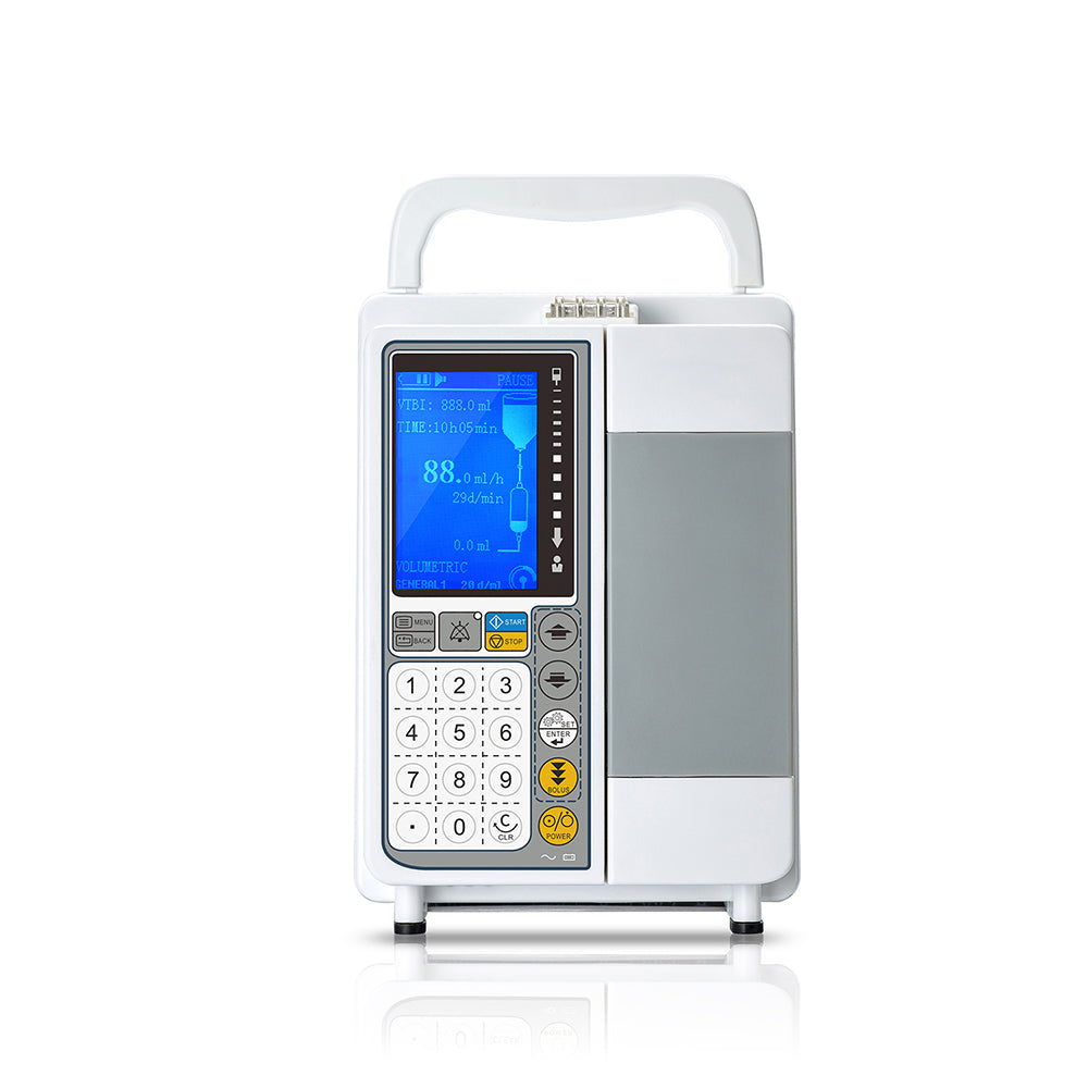 Medical Portable Infusion Pump LCD Display Automatic Volumetric IV Fluid Infusion Pump