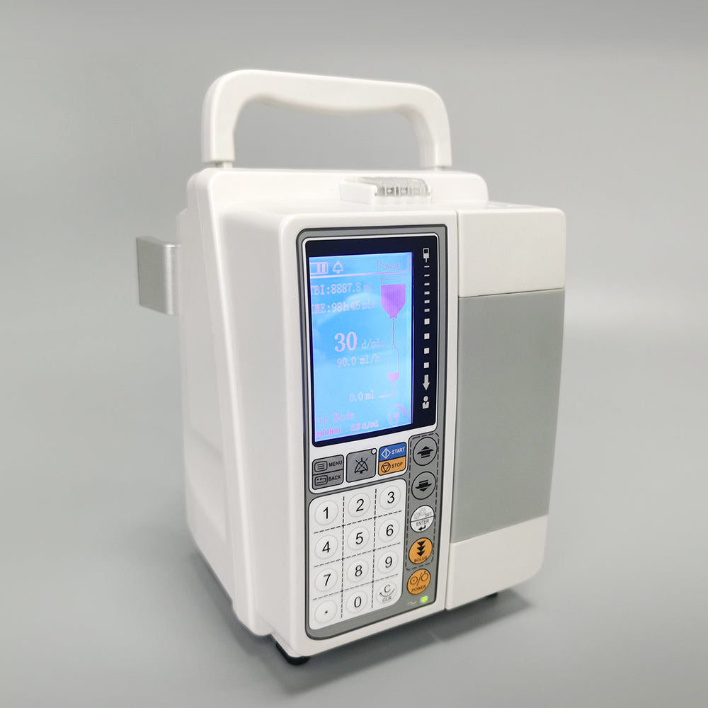 Medical Portable Infusion Pump LCD Display Automatic Volumetric IV Fluid Infusion Pump