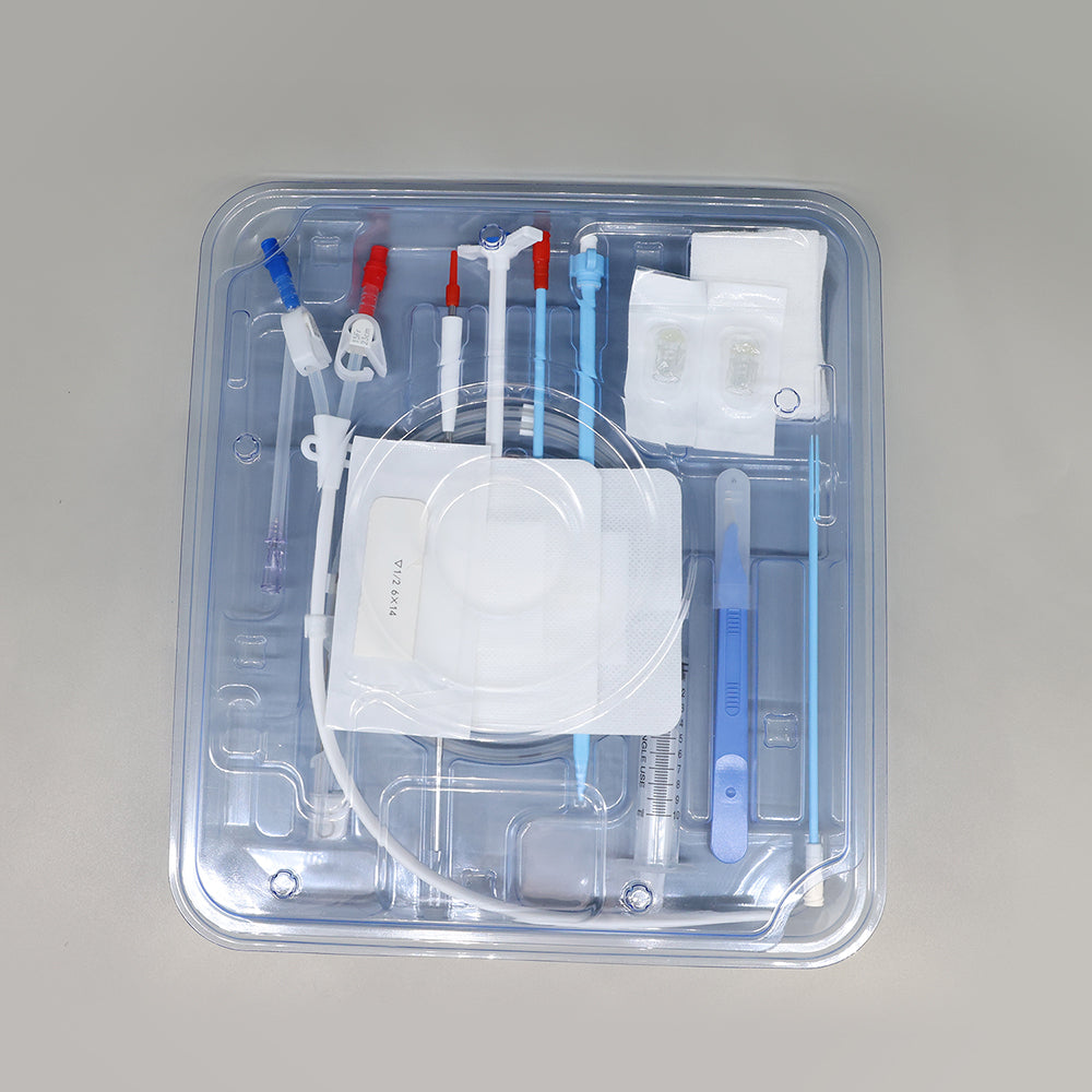 Medical Double Lumen Long Term Hemodialysis Catheter Kit