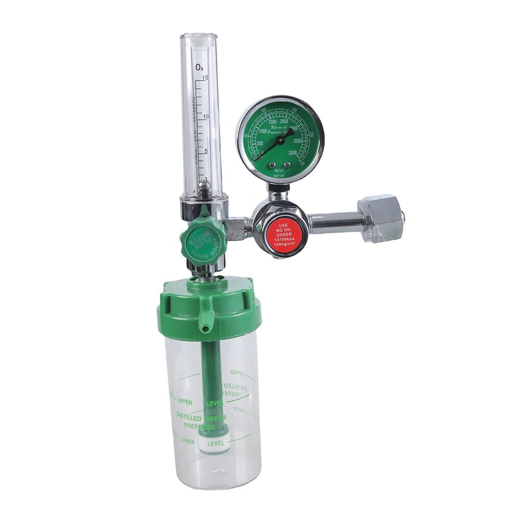 In Stock Oxygen Flowmeter Regulator Inhaler Pressure Reducer Pressure Reducing Valves With Humidifier Bottle