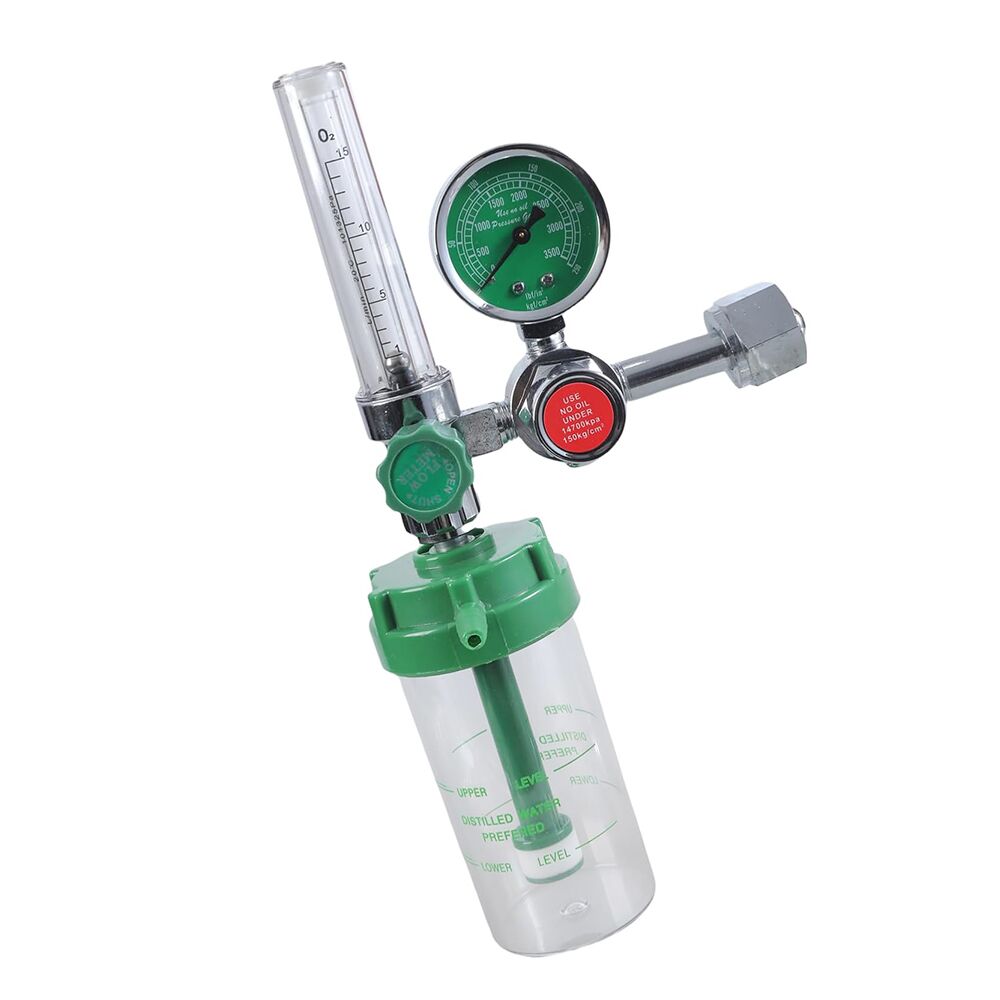 In Stock Oxygen Flowmeter Regulator Inhaler Pressure Reducer Pressure Reducing Valves With Humidifier Bottle