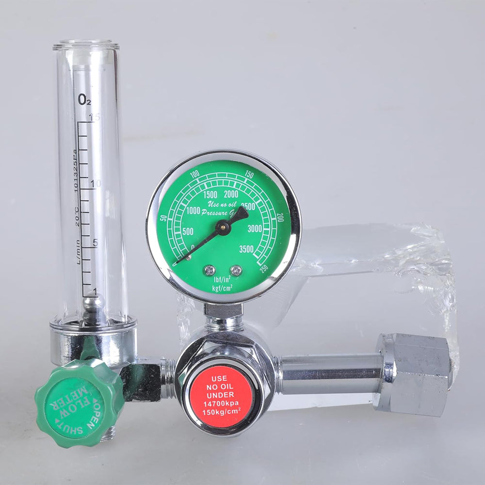 In Stock Oxygen Flowmeter Regulator Inhaler Pressure Reducer Pressure Reducing Valves With Humidifier Bottle
