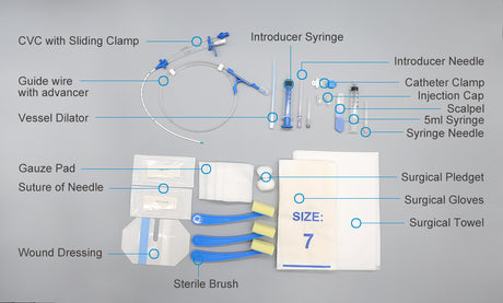 Medical Disposable Hospital Central Venous Catheter CVC Catheter Kit