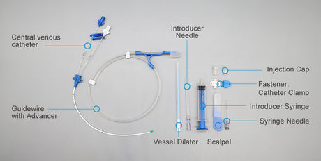 Medical Double Lumen CVC Kit Central Venous Catheter Kit