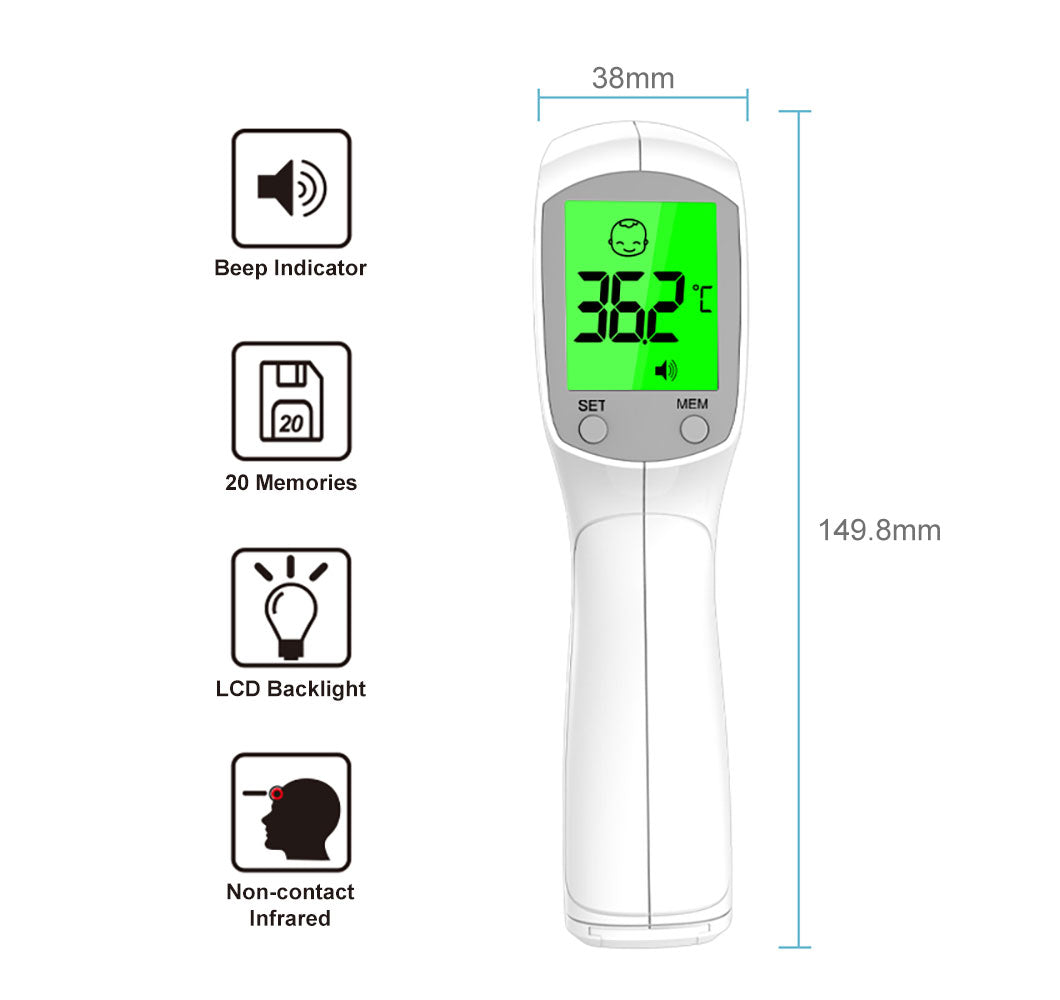 In Stock Forehead Temperature Gauge Infrared Forehead Thermometer