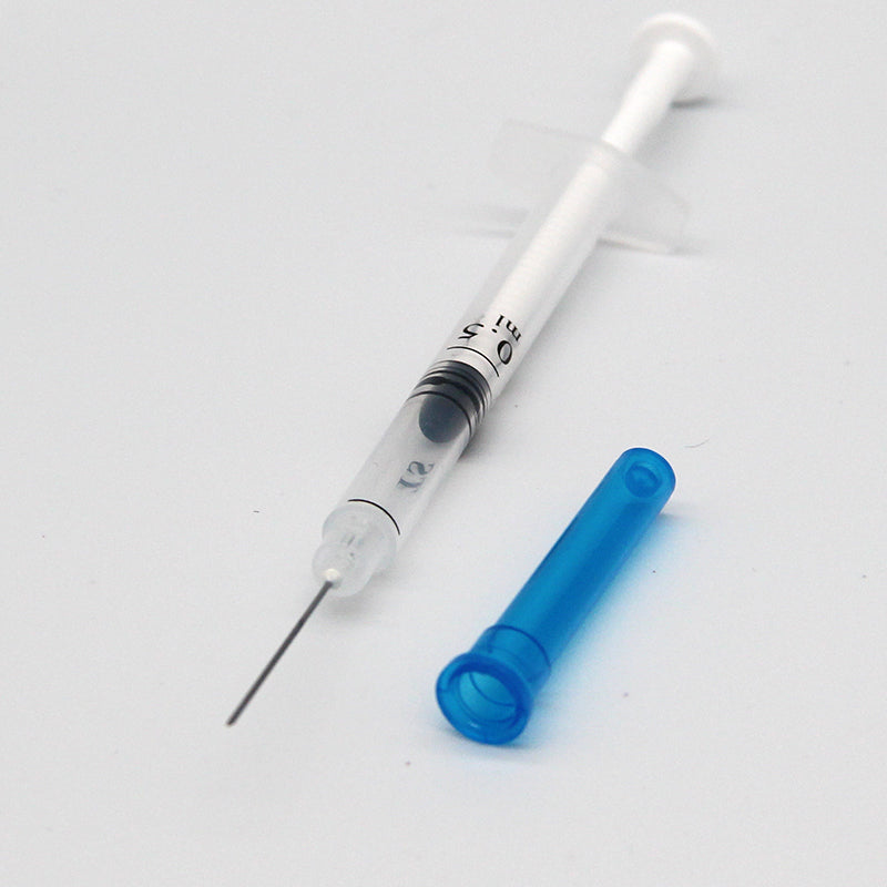 Disposable Medical Grade Plastic Vaccine Injection Syringe with Needle