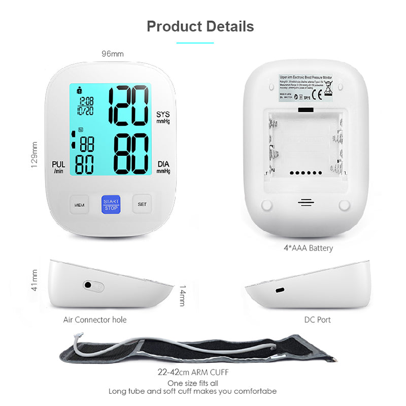 Arm Sphygmomanometer Automatic Blood Pressure Monitor