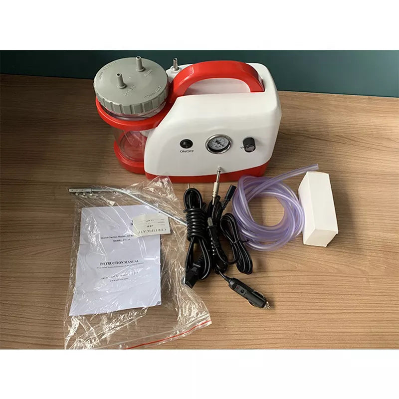 AC and DC Power Medical Ambulance Small Volume Portable Sputum Aspirator